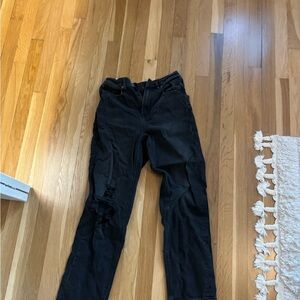 American Eagle Outfitters Black Straight Leg Jeans